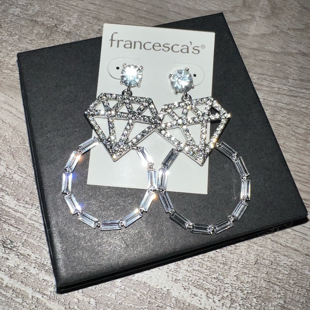 Diamond Ring Earrings